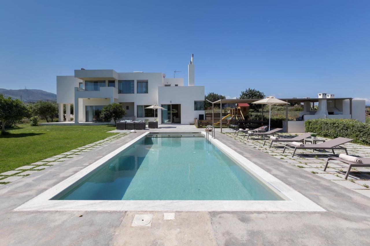 Mikro Metochi Lux Villa Mia With Heated Pool, 2Km To Beach & Childrens Area! מראה חיצוני תמונה