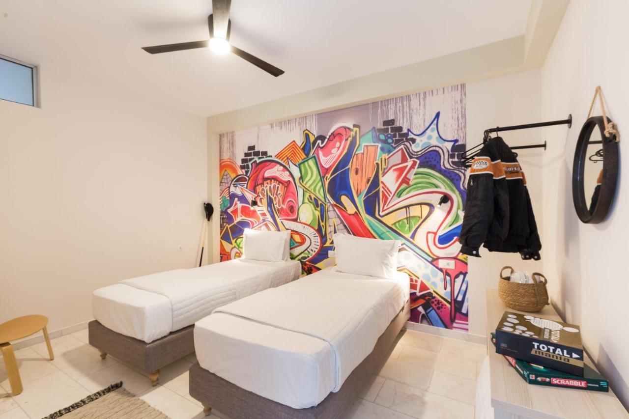Mikro Metochi Lux Villa Mia With Heated Pool, 2Km To Beach & Childrens Area! מראה חיצוני תמונה