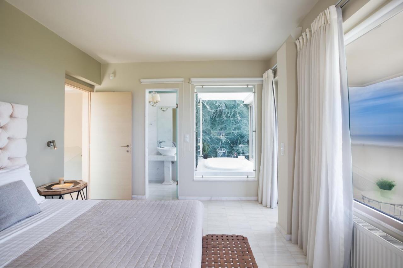 Mikro Metochi Lux Villa Mia With Heated Pool, 2Km To Beach & Childrens Area! מראה חיצוני תמונה