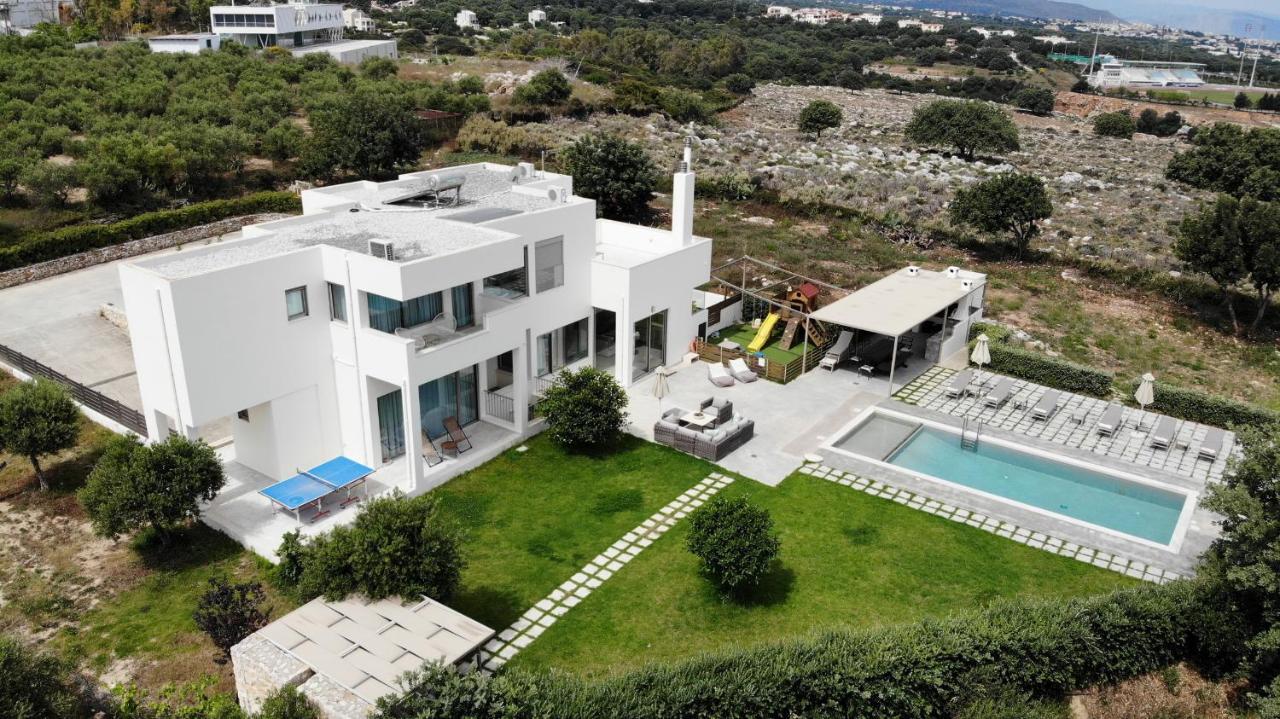Mikro Metochi Lux Villa Mia With Heated Pool, 2Km To Beach & Childrens Area! מראה חיצוני תמונה