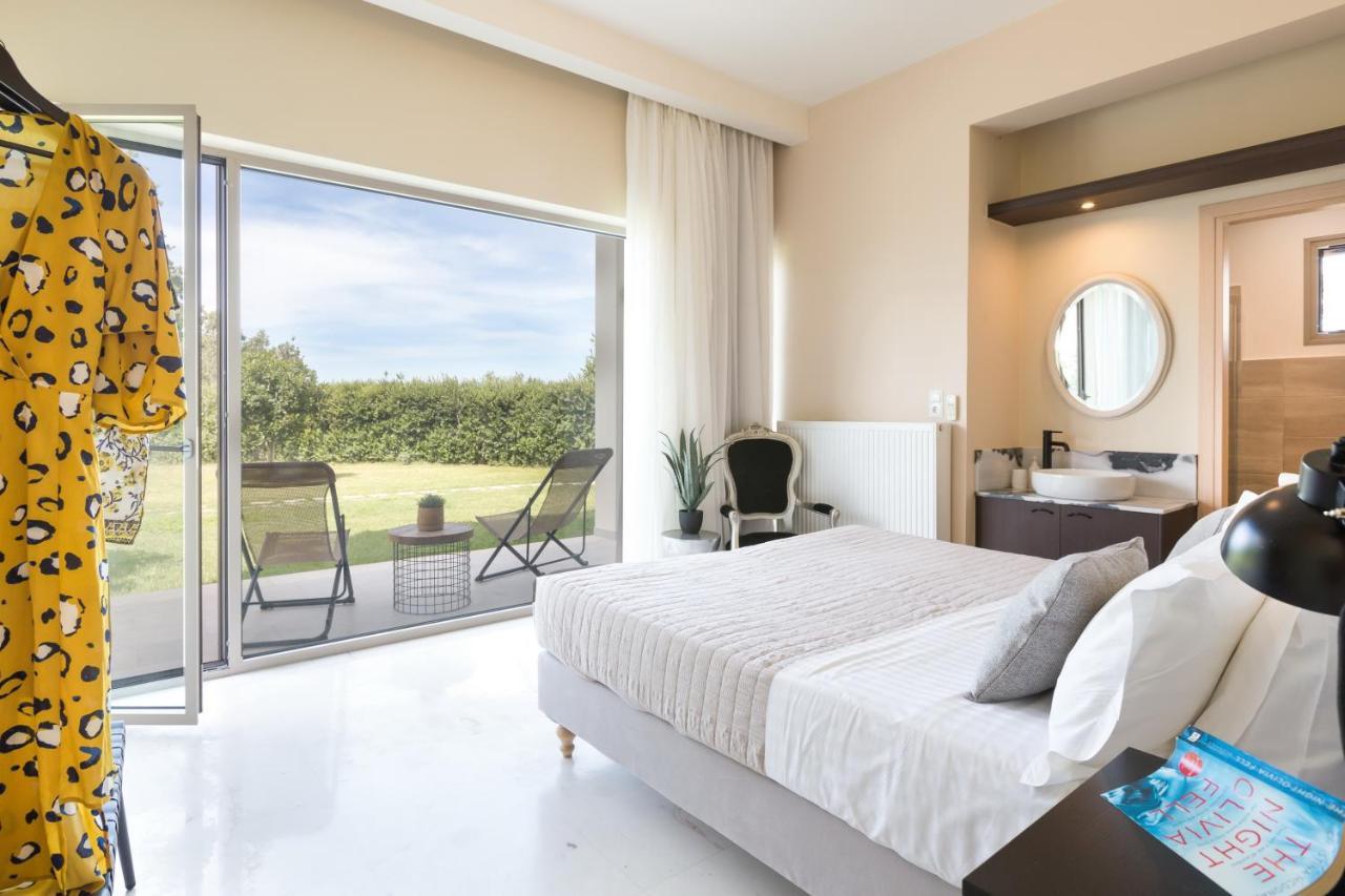 Mikro Metochi Lux Villa Mia With Heated Pool, 2Km To Beach & Childrens Area! מראה חיצוני תמונה
