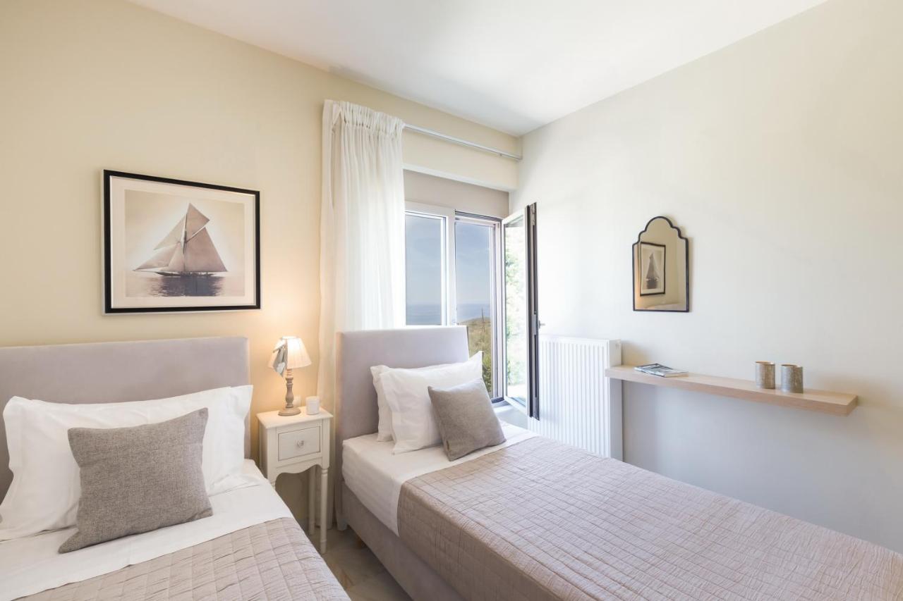 Mikro Metochi Lux Villa Mia With Heated Pool, 2Km To Beach & Childrens Area! מראה חיצוני תמונה