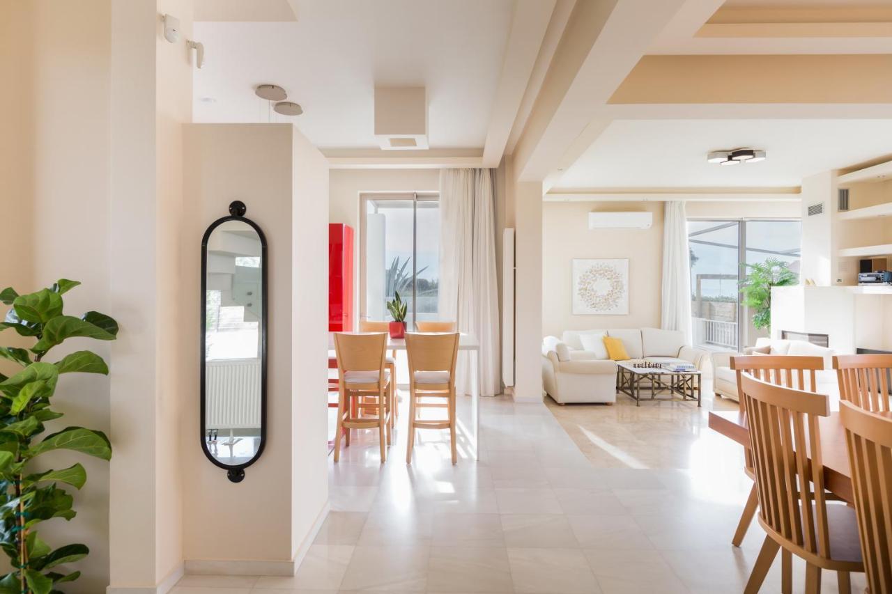Mikro Metochi Lux Villa Mia With Heated Pool, 2Km To Beach & Childrens Area! מראה חיצוני תמונה