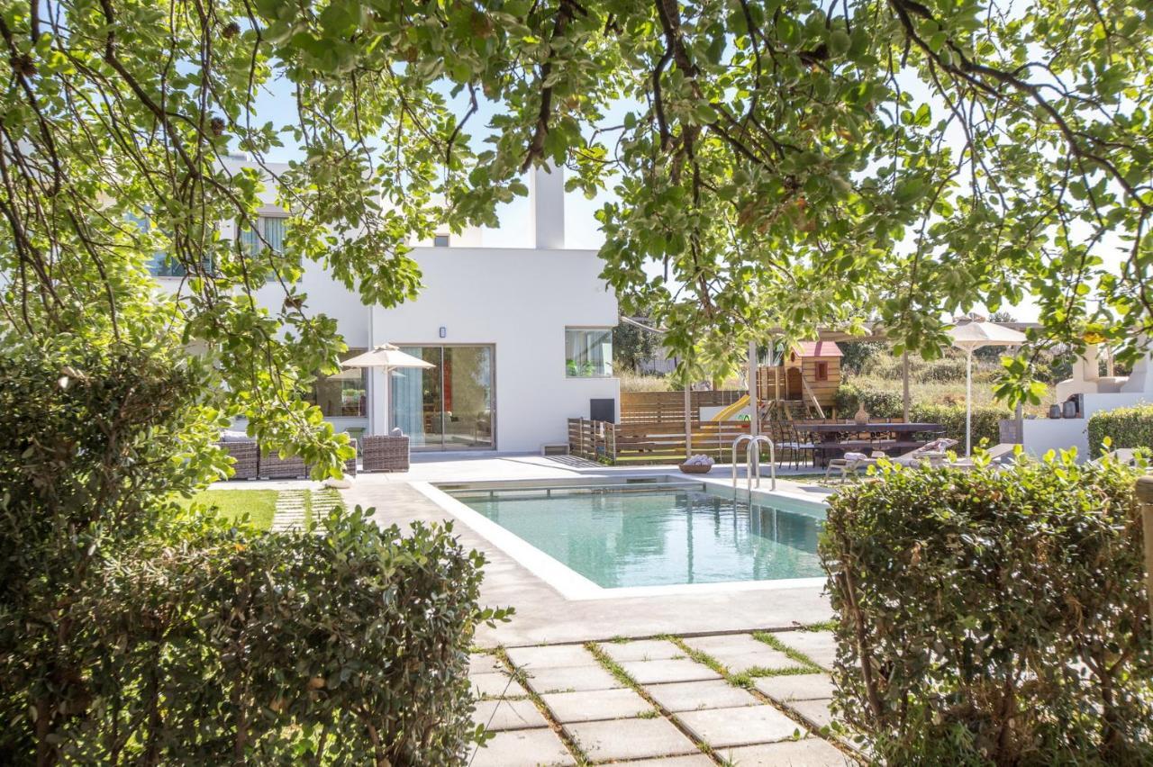 Mikro Metochi Lux Villa Mia With Heated Pool, 2Km To Beach & Childrens Area! מראה חיצוני תמונה