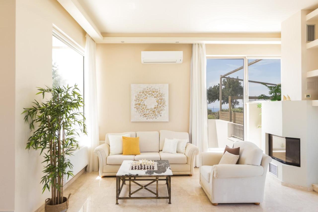Mikro Metochi Lux Villa Mia With Heated Pool, 2Km To Beach & Childrens Area! מראה חיצוני תמונה