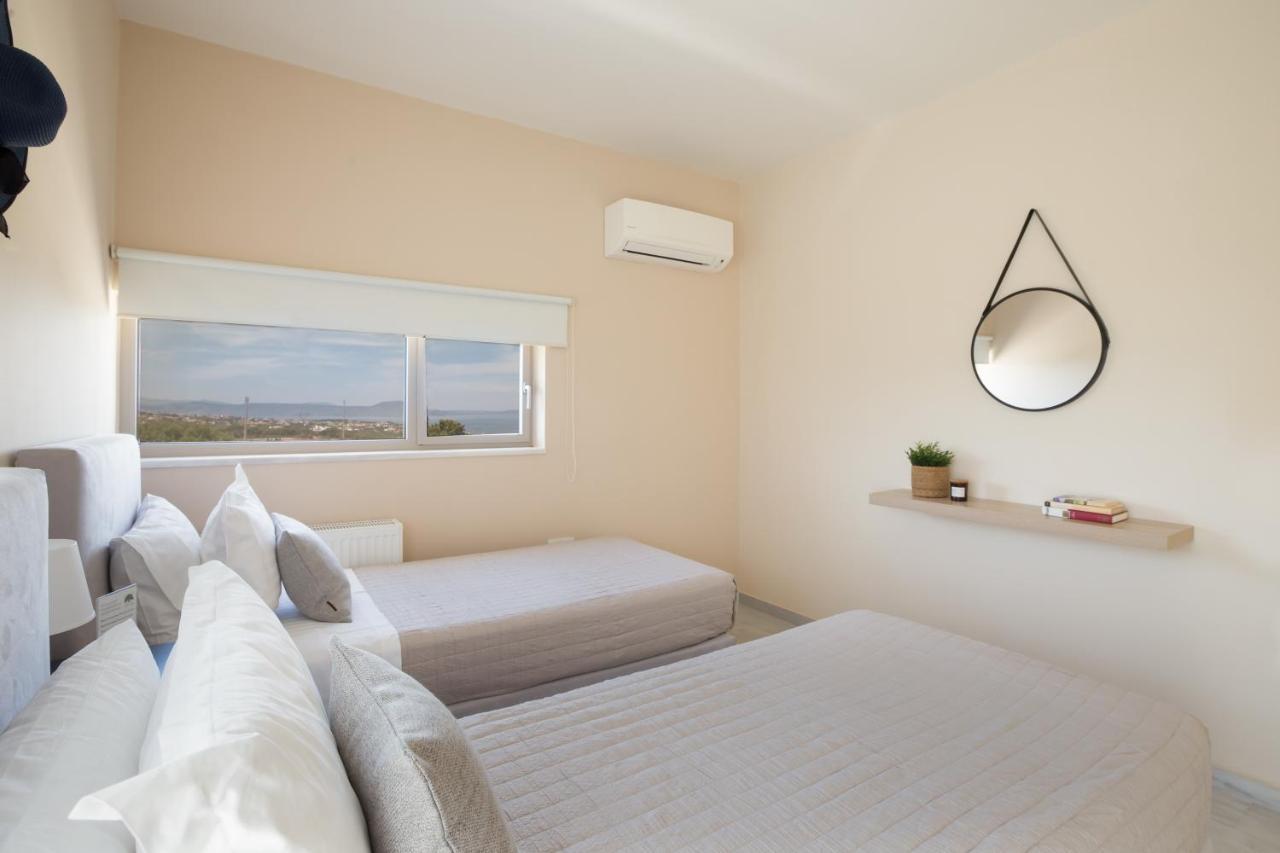 Mikro Metochi Lux Villa Mia With Heated Pool, 2Km To Beach & Childrens Area! מראה חיצוני תמונה