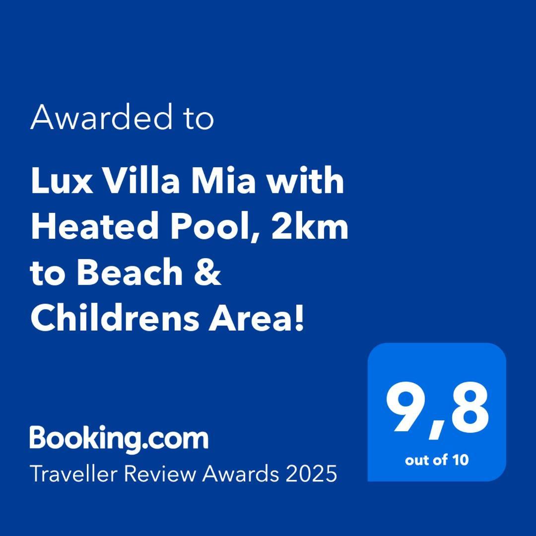 Mikro Metochi Lux Villa Mia With Heated Pool, 2Km To Beach & Childrens Area! מראה חיצוני תמונה